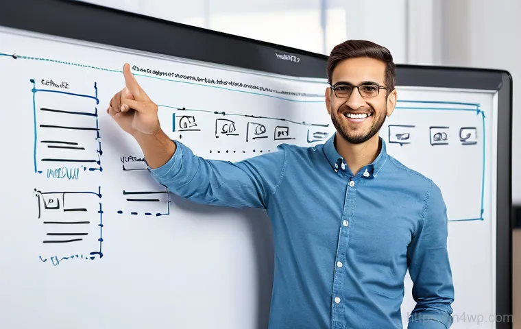 워드프레스 플라이웨이트 패턴 메모리 최적화 - **Image Prompt 1: The WordPress Memory Overload**
    "A male or female web developer, looking stres...