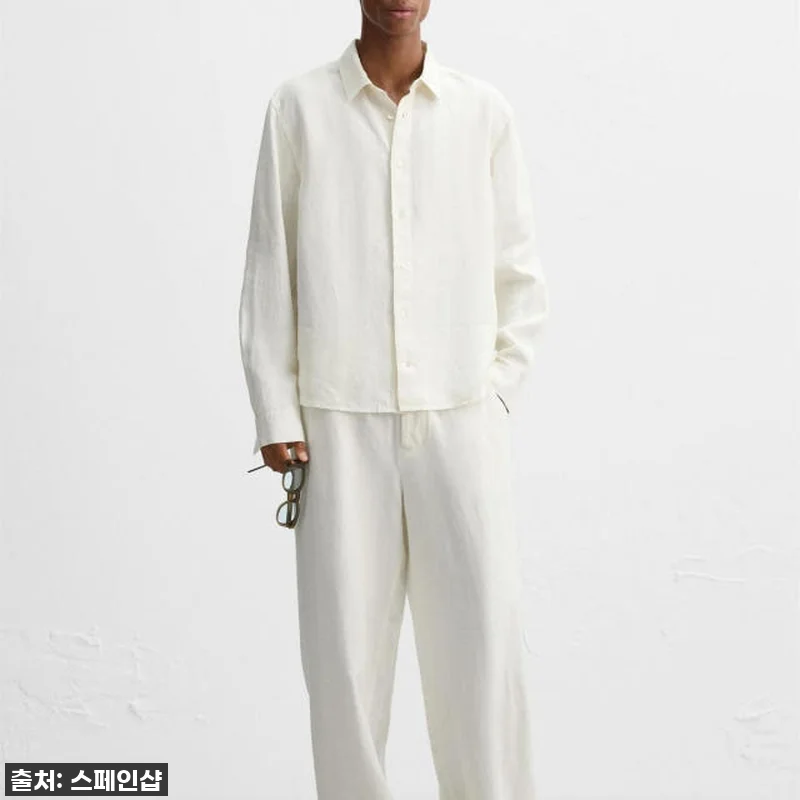 자라 아이보리 헴프 와이드핏 팬츠 찐 관련 이미지 1