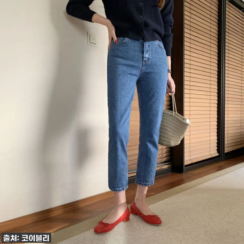 인생핏! 하이웨스트 보이핏 일자 청바 관련 이미지 1