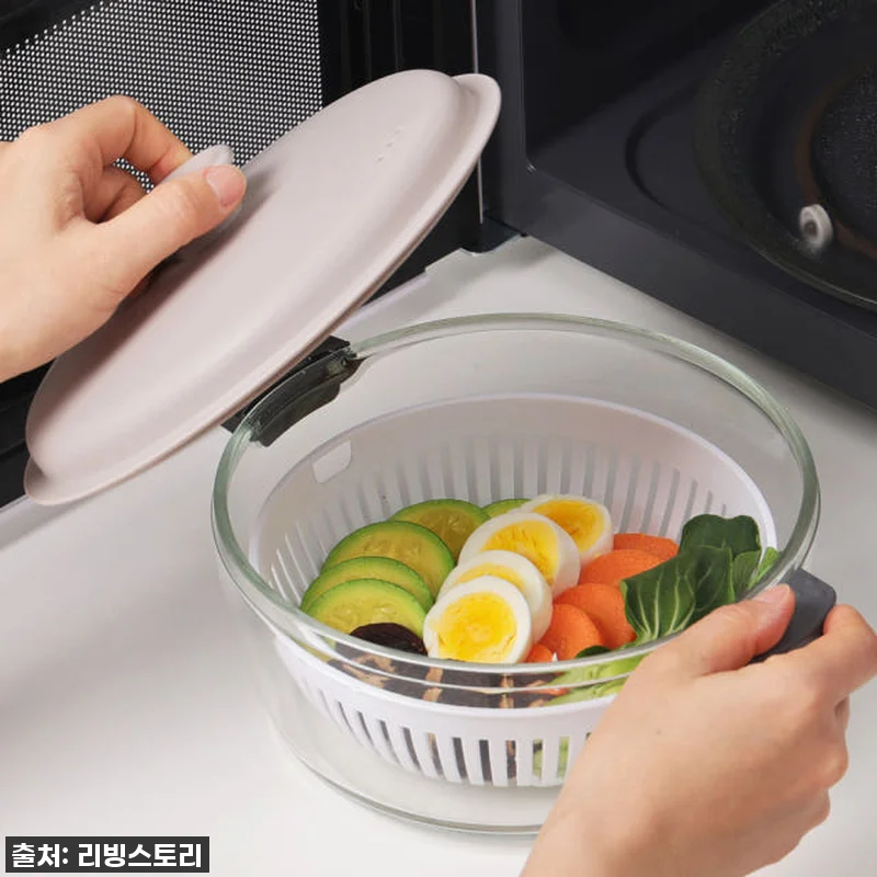 네오플램 전자레인지 찜기 용기 야채 관련 이미지 1