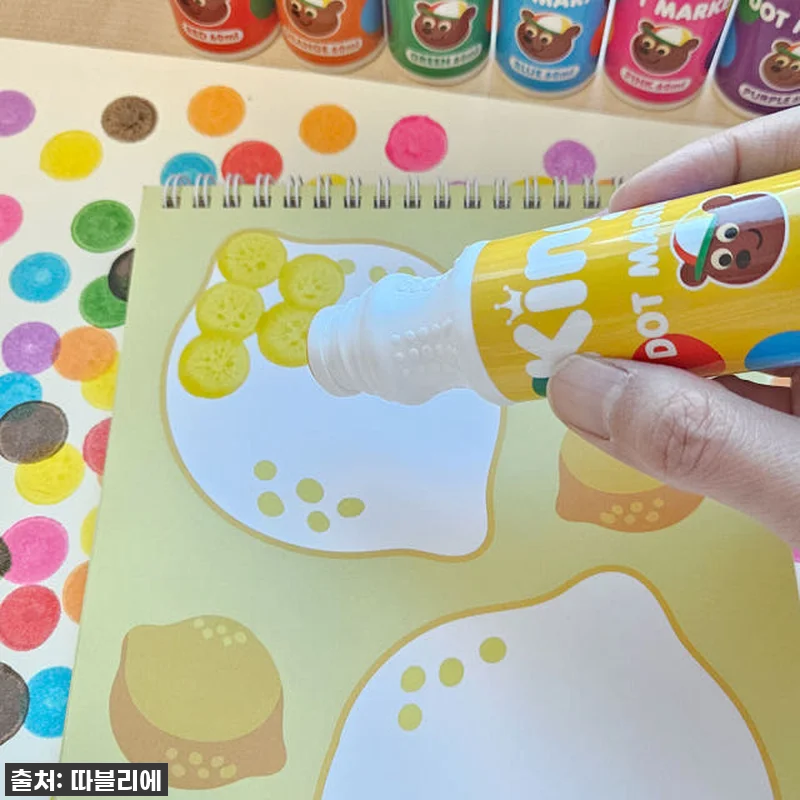 따블리에 워셔블 킹 도트물감 8색세트 관련 이미지 4