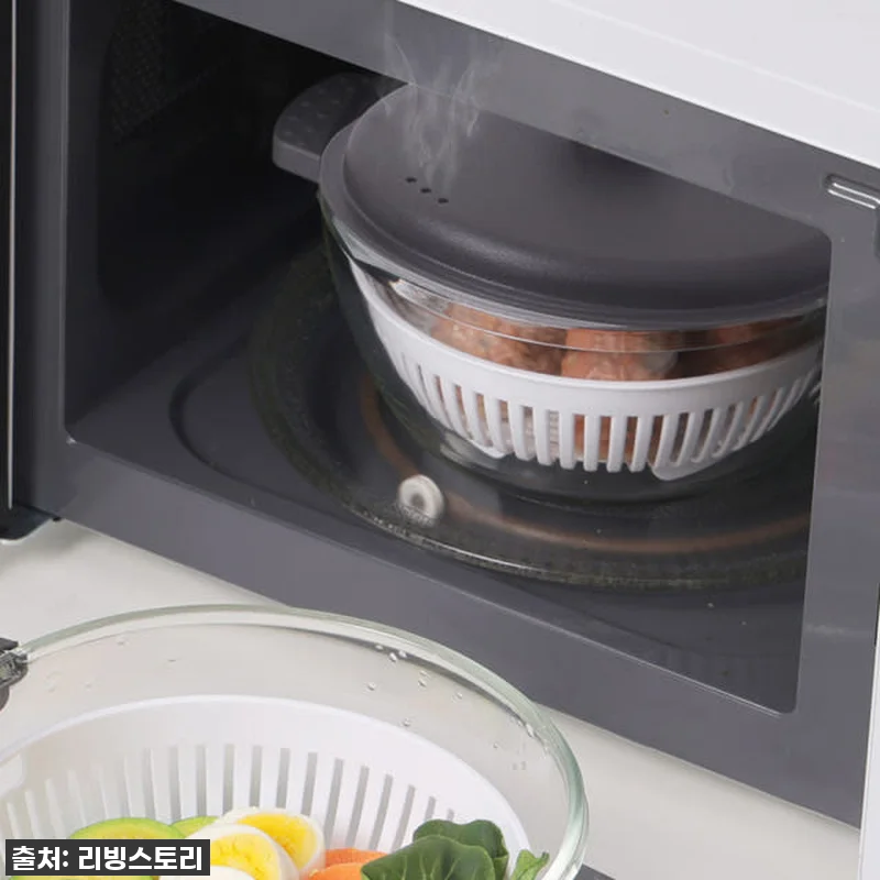 네오플램 전자레인지 찜기 용기 야채 관련 이미지 3