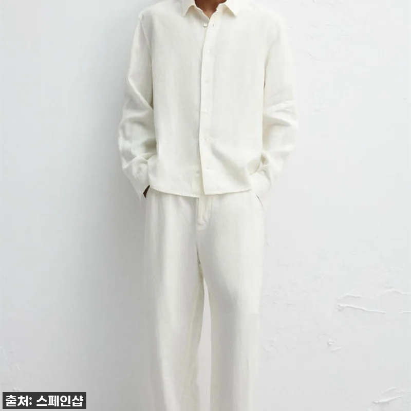 자라 아이보리 헴프 와이드핏 팬츠 찐 관련 이미지 4