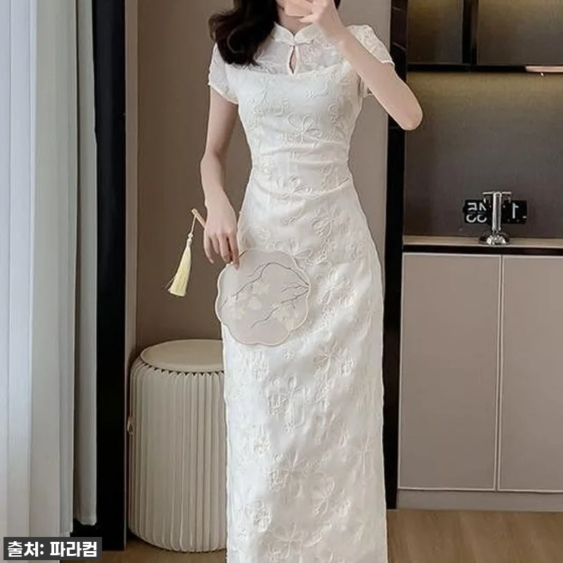 올여름 인생템 등극! 살구색 자수 롱 관련 이미지 5