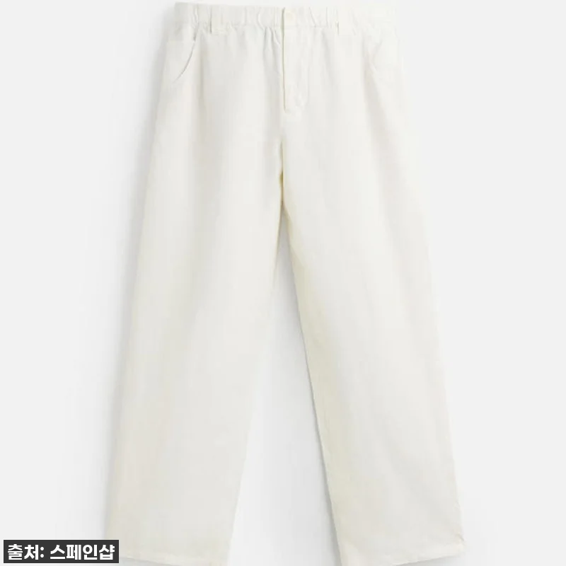 자라 아이보리 헴프 와이드핏 팬츠 찐 관련 이미지 6