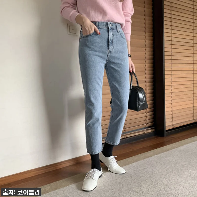 인생핏! 하이웨스트 보이핏 일자 청바 관련 이미지 6