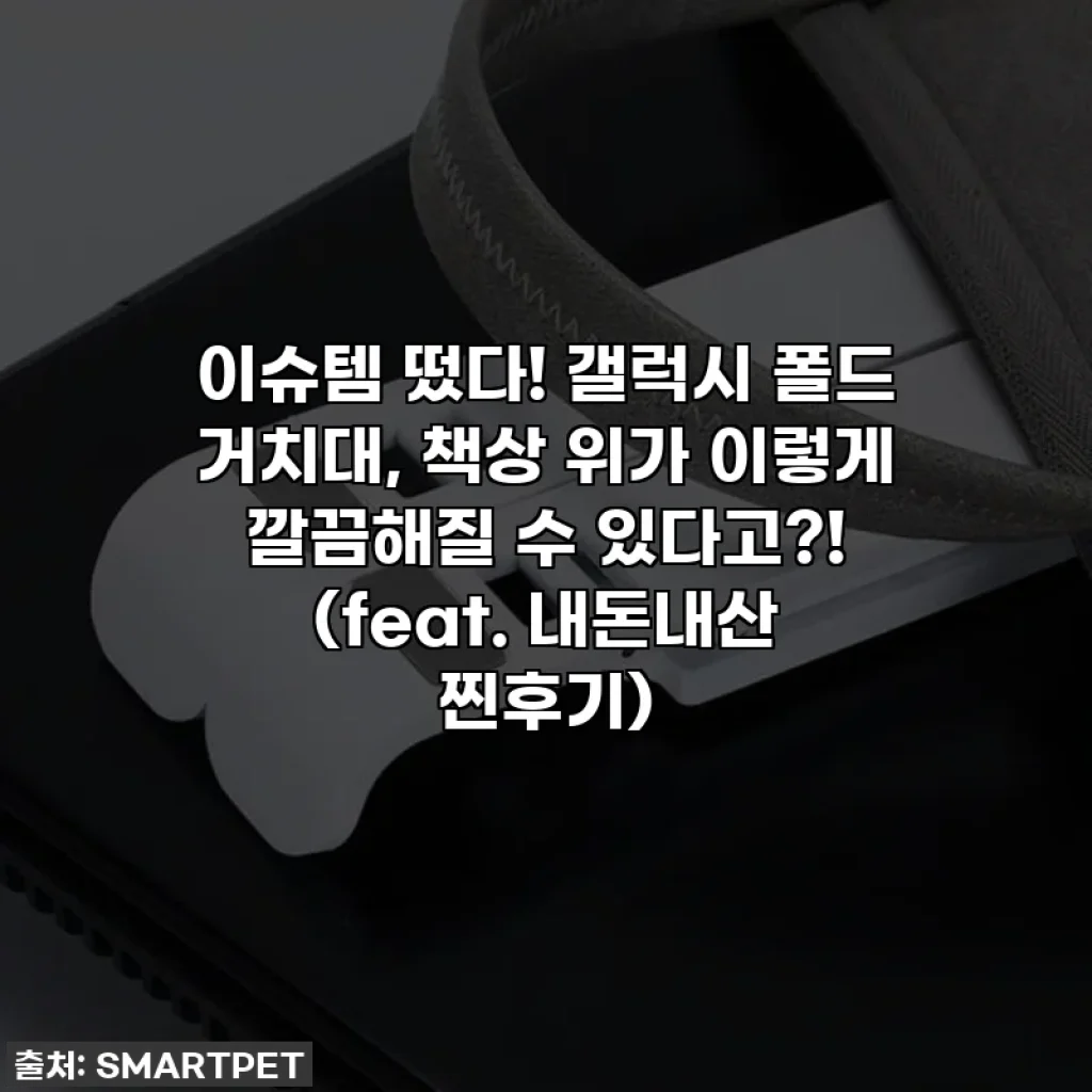 이슈템 떴다! 갤럭시 폴드 거치대, 책상 위가 이렇게 깔끔해질 수 있다고?! (feat. 내돈내산 찐후기)