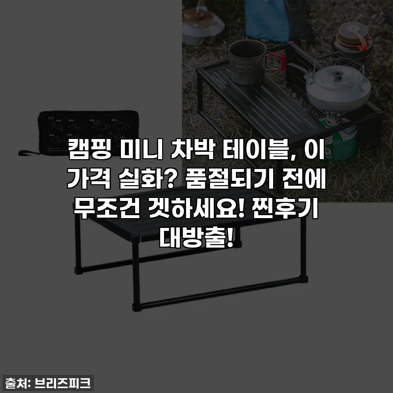 캠핑 미니 차박 테이블, 이 가격 실화? 품절되기 전에 무조건 겟하세요! 찐후기 대방출!