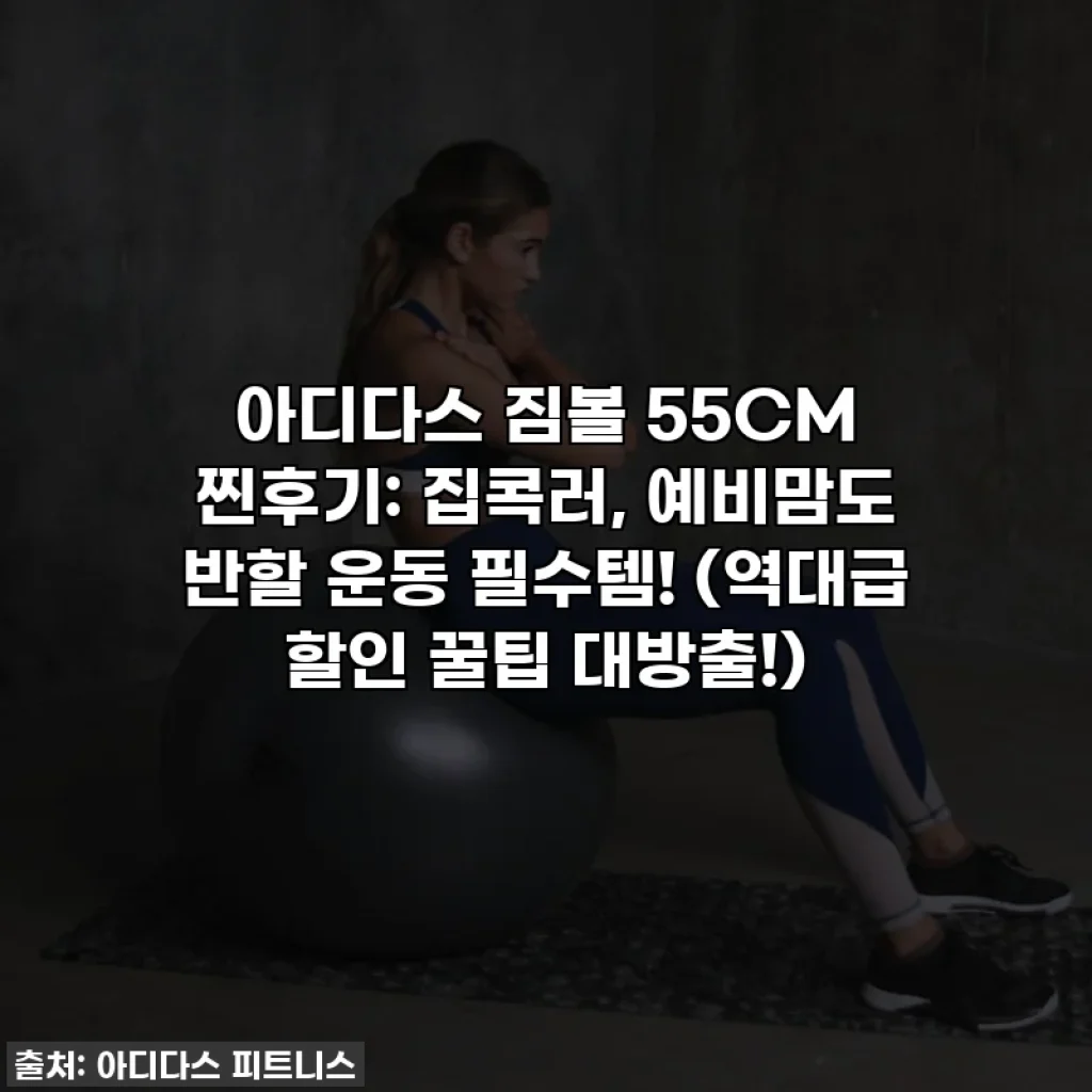 아디다스 짐볼 55CM 찐후기: 집콕러, 예비맘도 반할 운동 필수템! (역대급 할인 꿀팁 대방출!)