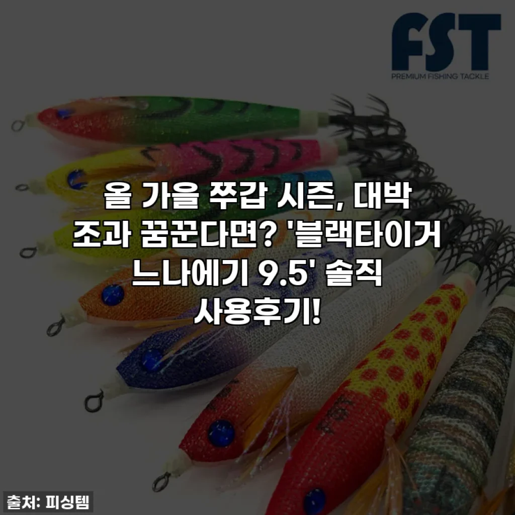 올 가을 쭈갑 시즌, 대박 조과 꿈꾼다면? '블랙타이거 느나에기 9.5' 솔직 사용후기!