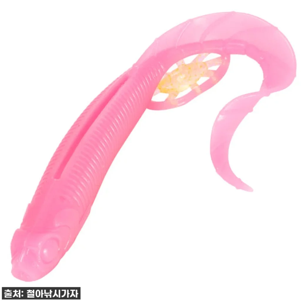 🎣 캣츠크로우 모비딕테일 광어다운샷웜 찐후기! 핑크가 다했네 💕