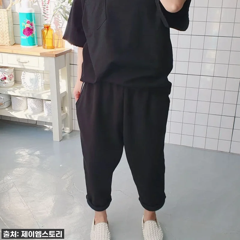 빅사이즈 구제 반소매 오버핏 무지 티 관련 이미지 1