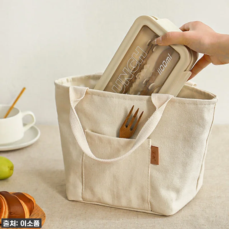 이슈템! 캔버스 보온보냉 도시락가방, 관련 이미지 1