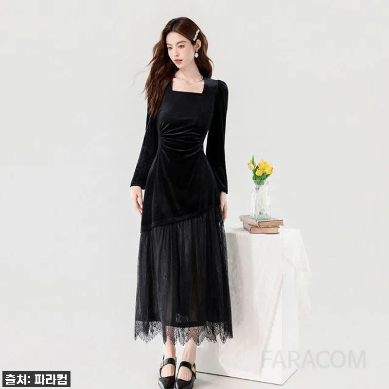 가을 필수템 득템! 여성 플리츠 벨벳 관련 이미지 2