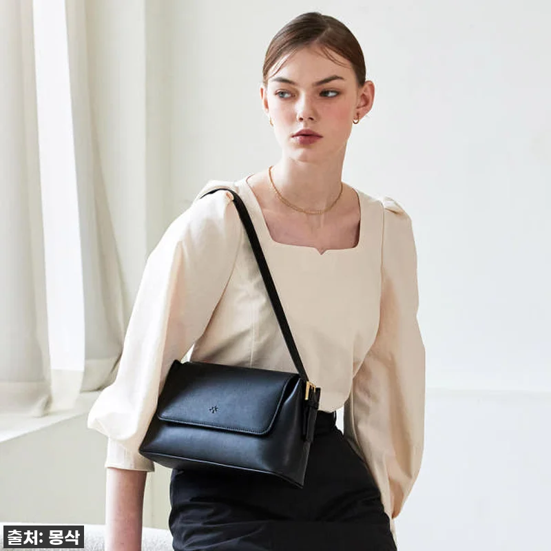 찐후기: 몽삭 모니카 바게트백 블랙, 관련 이미지 2