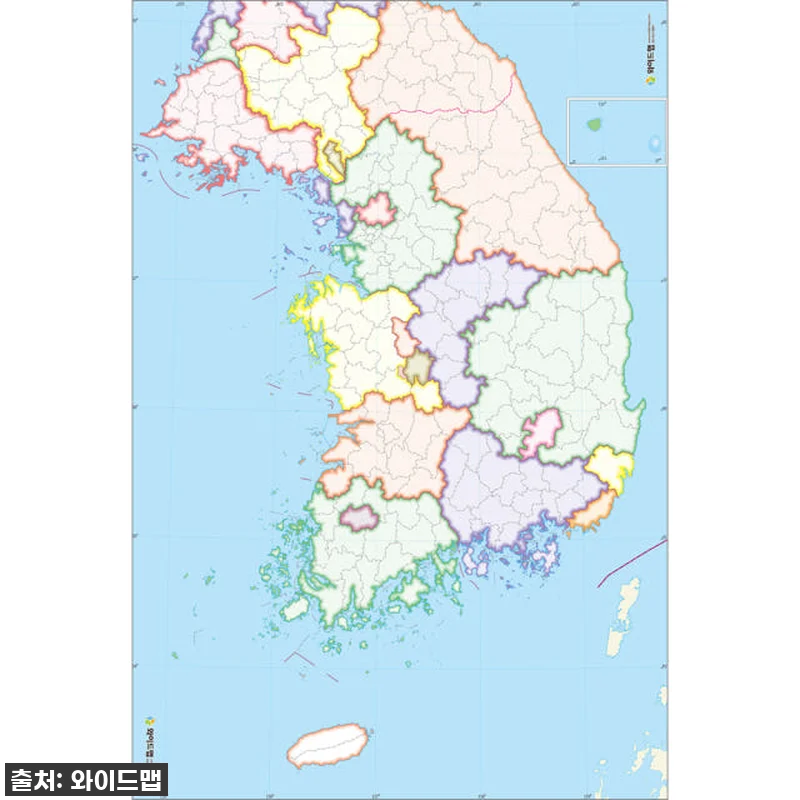 역대급 할인가! 우리나라지도 백지도 관련 이미지 2