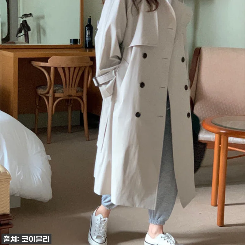 오버핏 더블 롱 트렌치코트, 드디어 관련 이미지 3