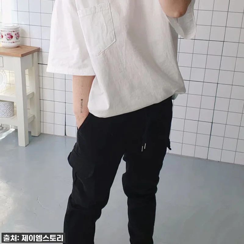 빅사이즈 구제 반소매 오버핏 무지 티 관련 이미지 4