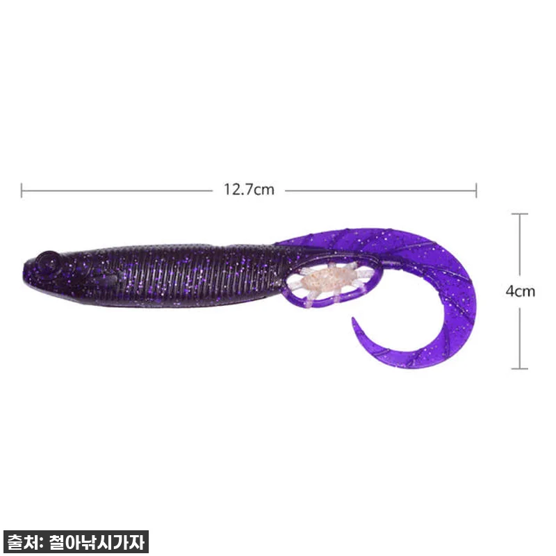 🎣 캣츠크로우 모비딕테일 광어다운샷웜 관련 이미지 4