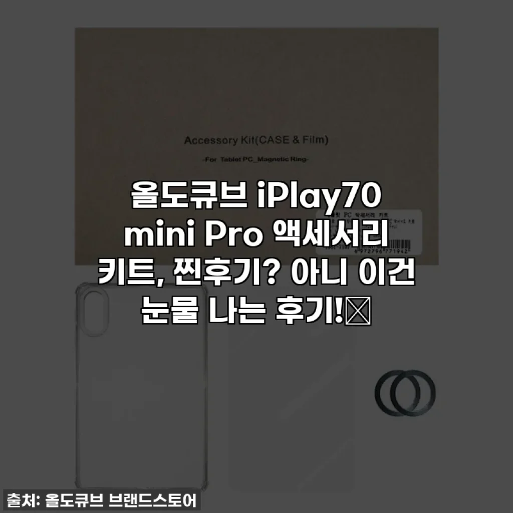 올도큐브 iPlay70 mini Pro 액세서리 키트, 찐후기? 아니 이건 눈물 나는 후기!😭