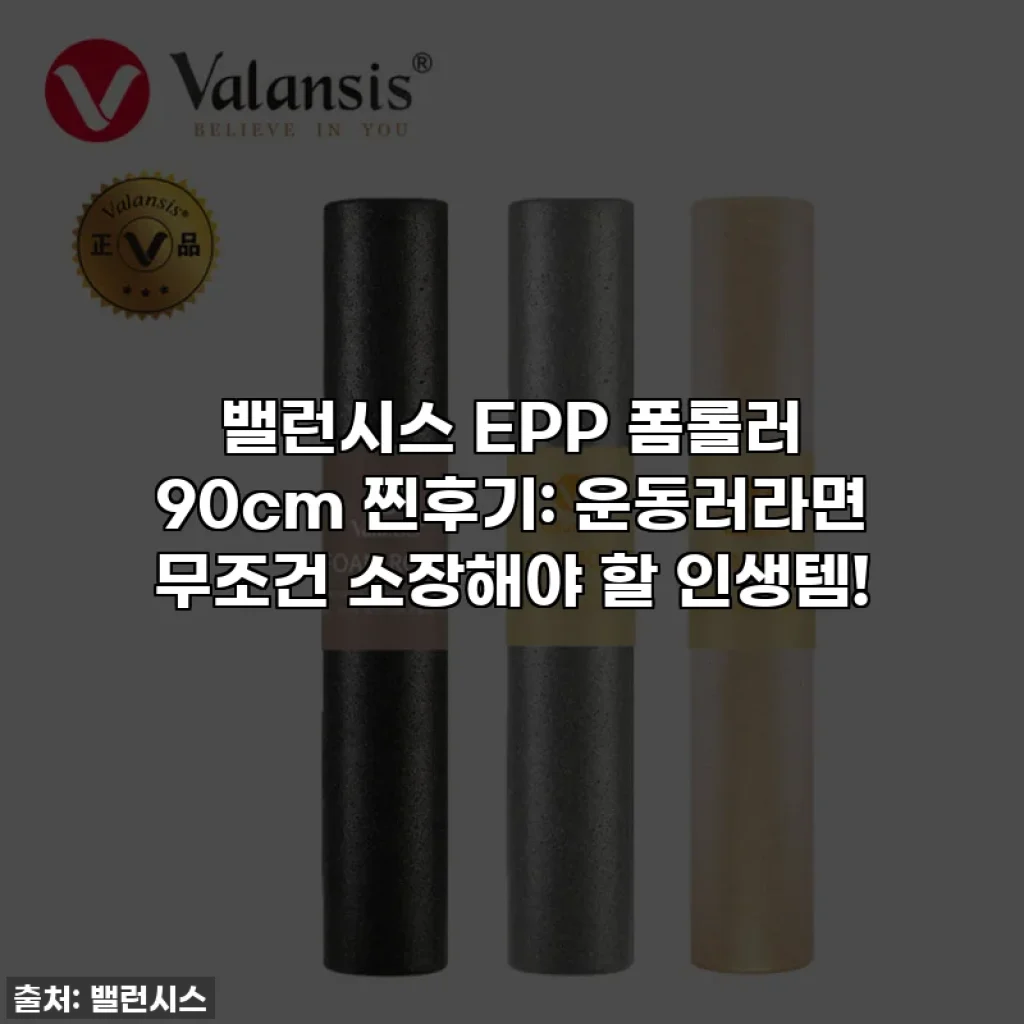 밸런시스 EPP 폼롤러 90cm 찐후기: 운동러라면 무조건 소장해야 할 인생템!