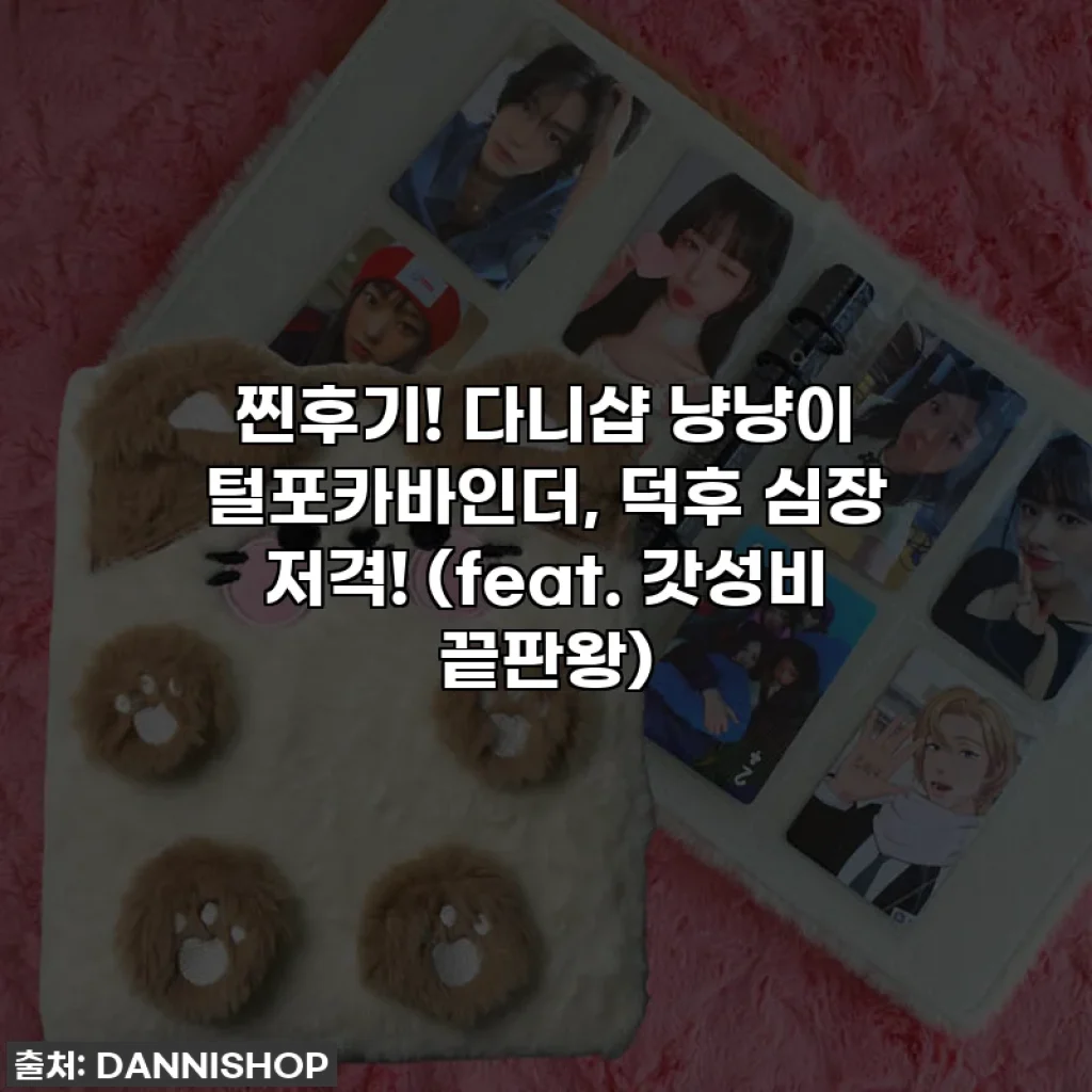 찐후기! 다니샵 냥냥이 털포카바인더, 덕후 심장 저격! (feat. 갓성비 끝판왕)