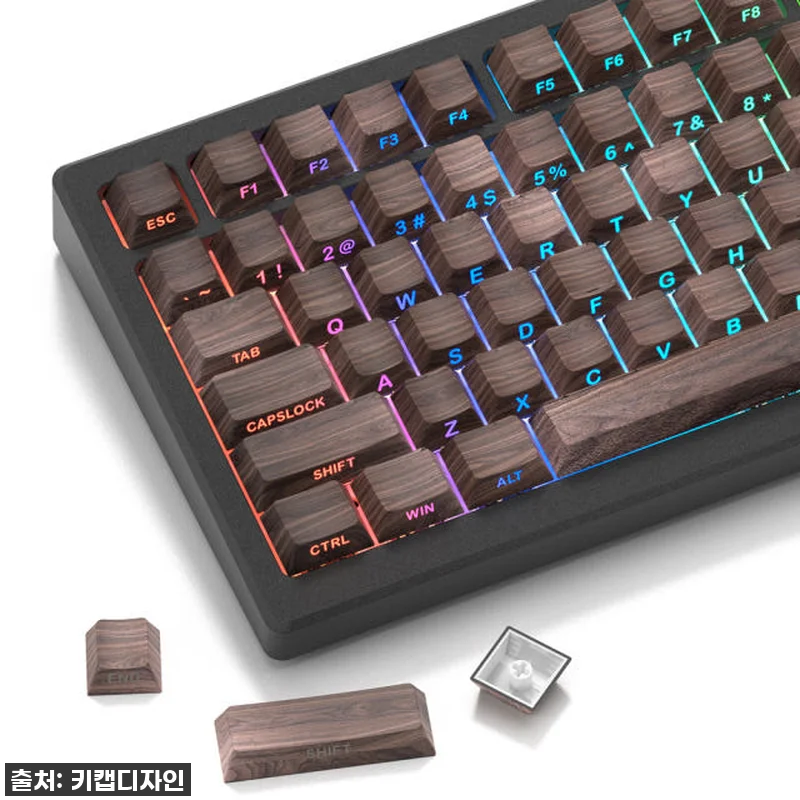 키보드 덕후 심장 저격! 월넛 키캡으 관련 이미지 1