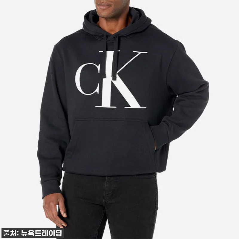 캘빈클라인 모노그램 로고 기모 후드티 관련 이미지 1