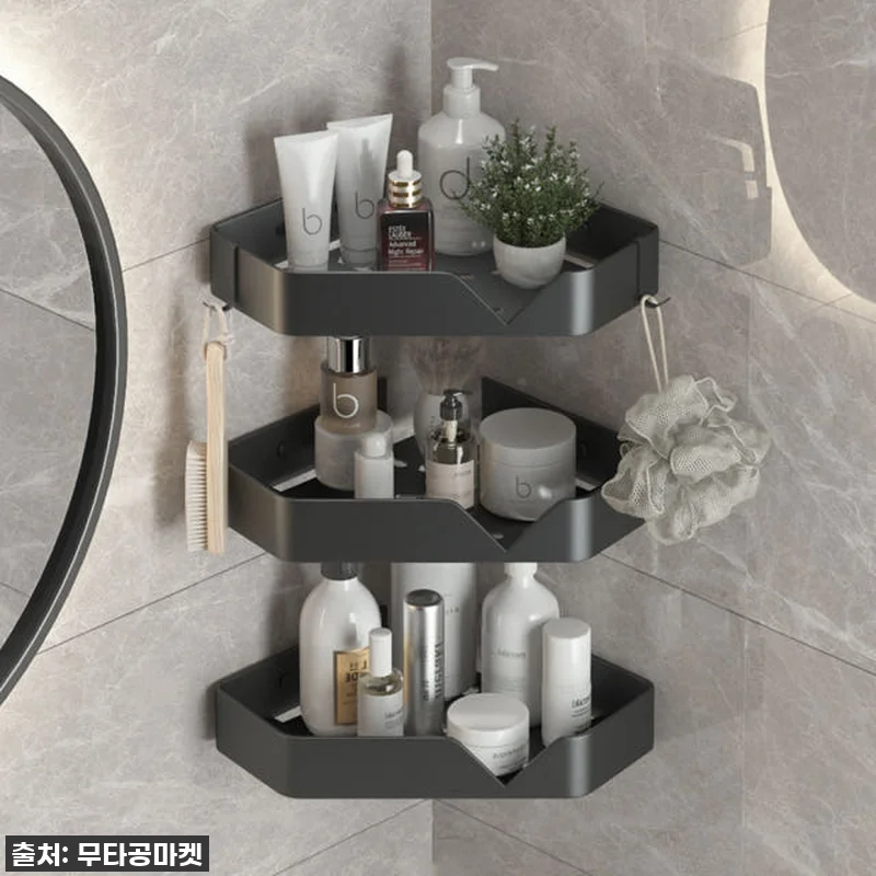 스텐304 화장실코너선반 무타공욕실선 관련 이미지 3