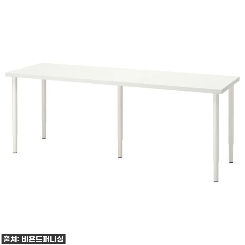 이케아 일자형 테이블 컴퓨터 공부 책 관련 이미지 3