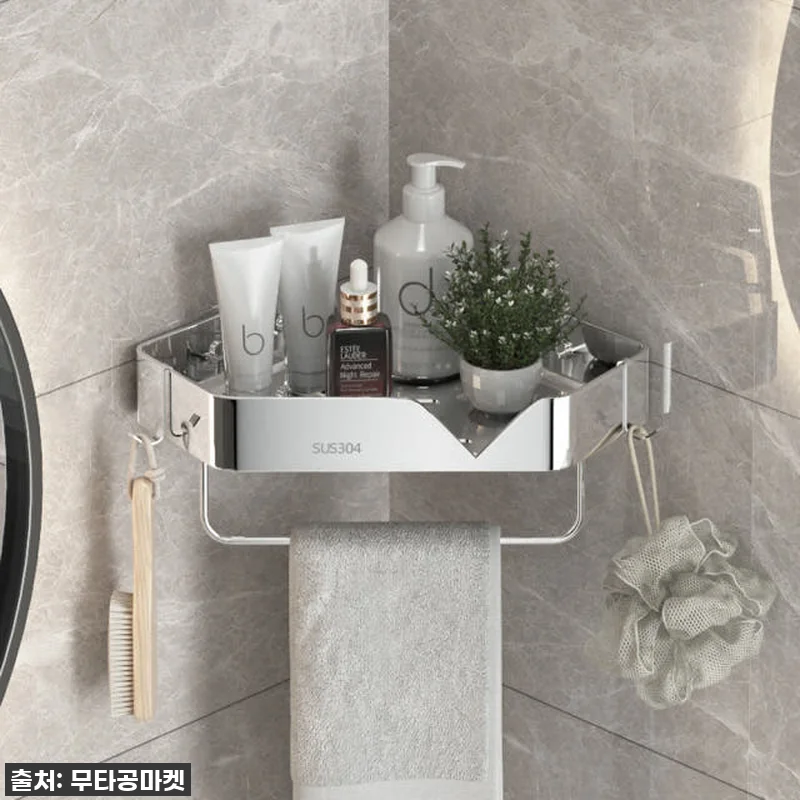 스텐304 화장실코너선반 무타공욕실선 관련 이미지 4
