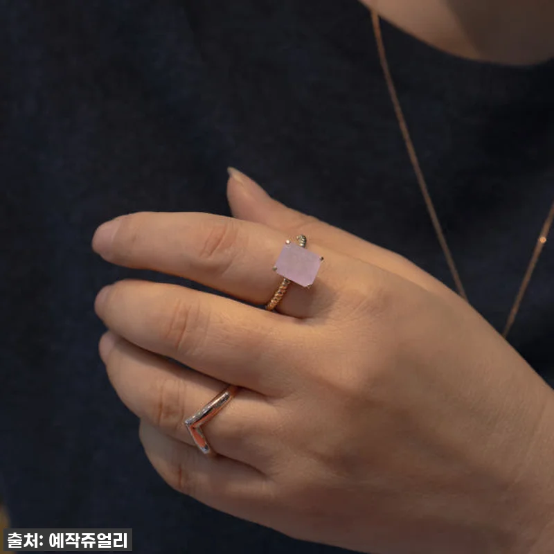 14k 라벤더 비취 옥반지 에메랄드 관련 이미지 5