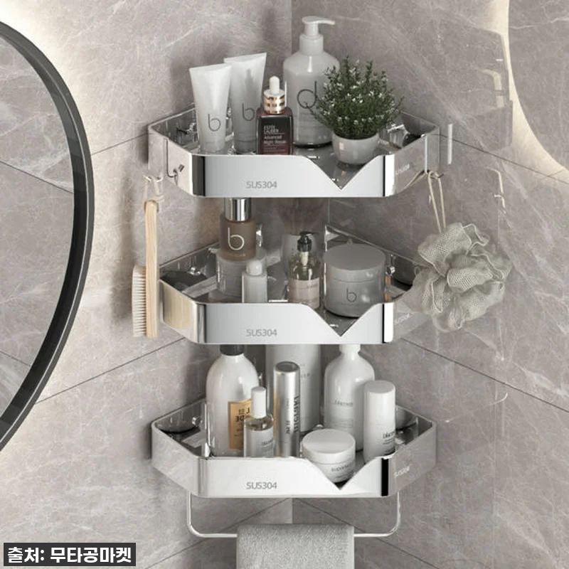 스텐304 화장실코너선반 무타공욕실선 관련 이미지 6