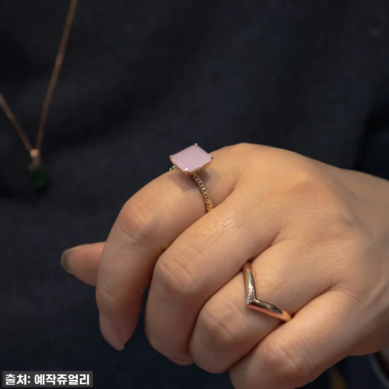 14k 라벤더 비취 옥반지 에메랄드 관련 이미지 6