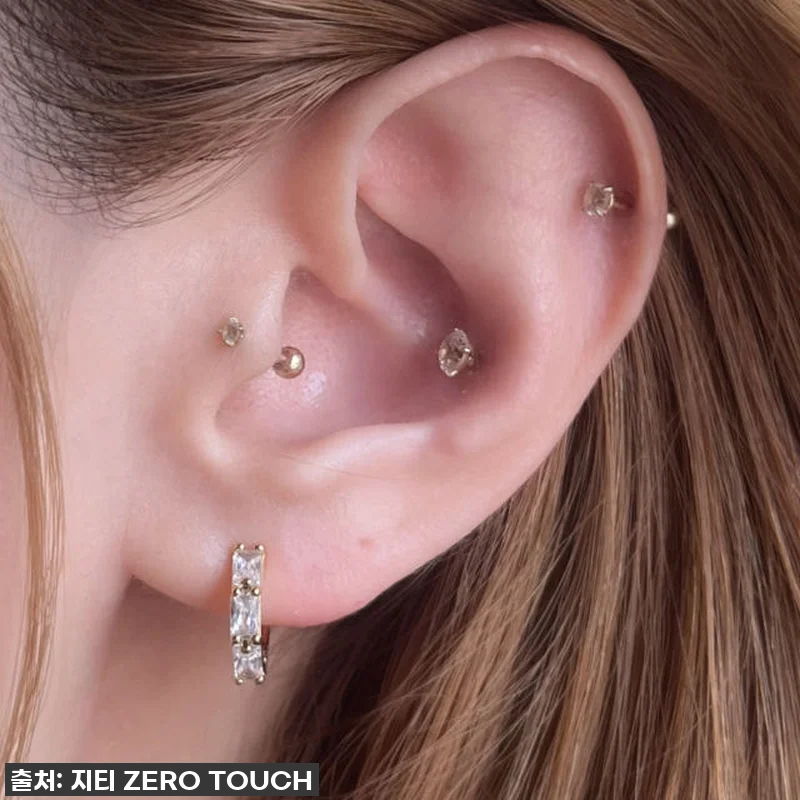 지티 링 귀찌 귀안뚫는 이어커프 귀걸 관련 이미지 5