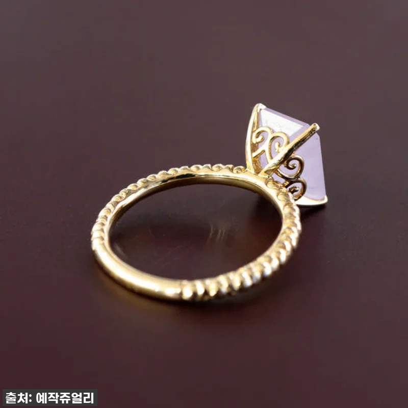 14k 라벤더 비취 옥반지 에메랄드 관련 이미지 9