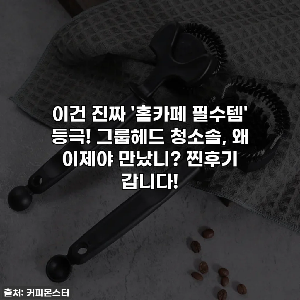 이건 진짜 '홈카페 필수템' 등극! 그룹헤드 청소솔, 왜 이제야 만났니? 찐후기 갑니다!