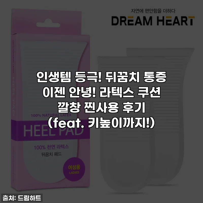 인생템 등극! 뒤꿈치 통증 이젠 안녕! 라텍스 쿠션 깔창 찐사용 후기 (feat. 키높이까지!)
