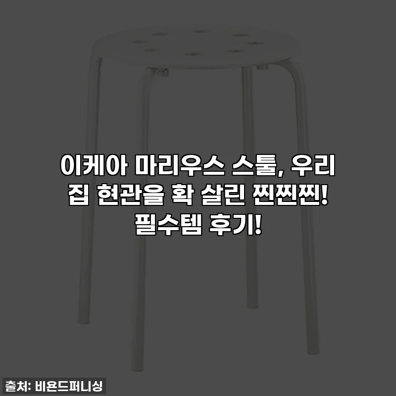 이케아 마리우스 스툴, 우리 집 현관을 확 살린 찐찐찐! 필수템 후기!