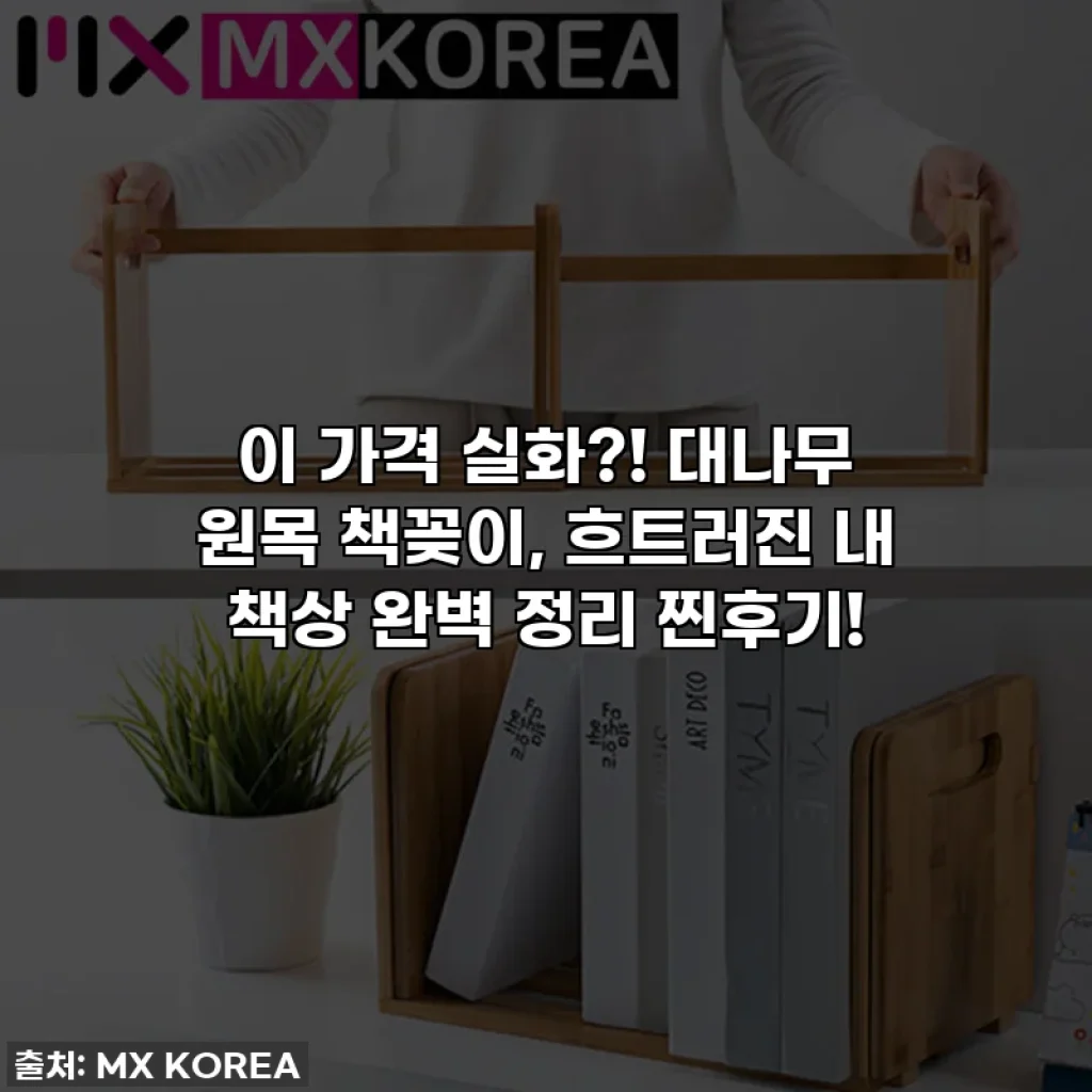 이 가격 실화?! 대나무 원목 책꽂이, 흐트러진 내 책상 완벽 정리 찐후기!