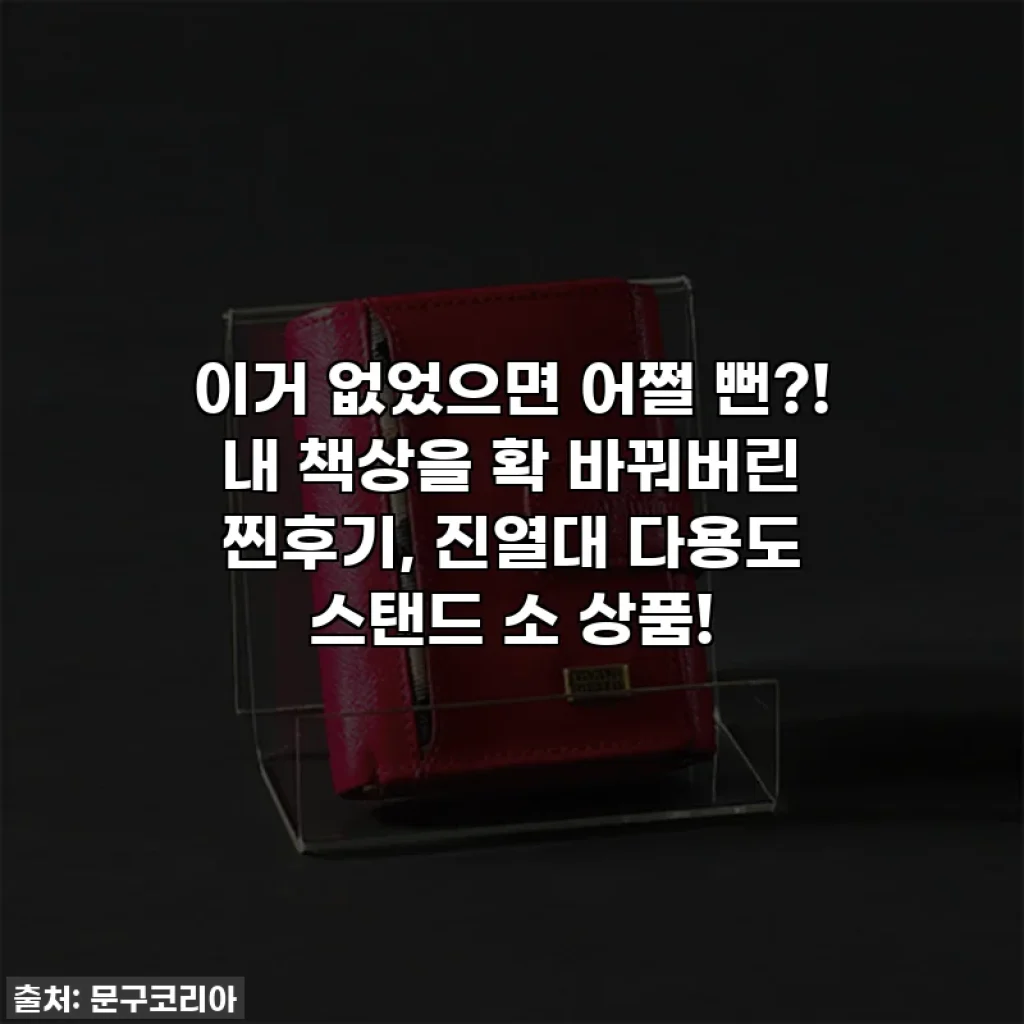 이거 없었으면 어쩔 뻔?! 내 책상을 확 바꿔버린 찐후기, 진열대 다용도 스탠드 소 상품!