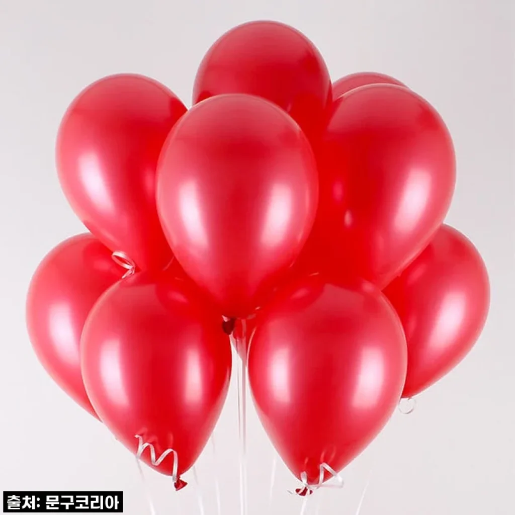 쨍한 빨강 펄 풍선 100개! 파티 분위기 업시키는 찐후기 (오늘만 이 가격?!)