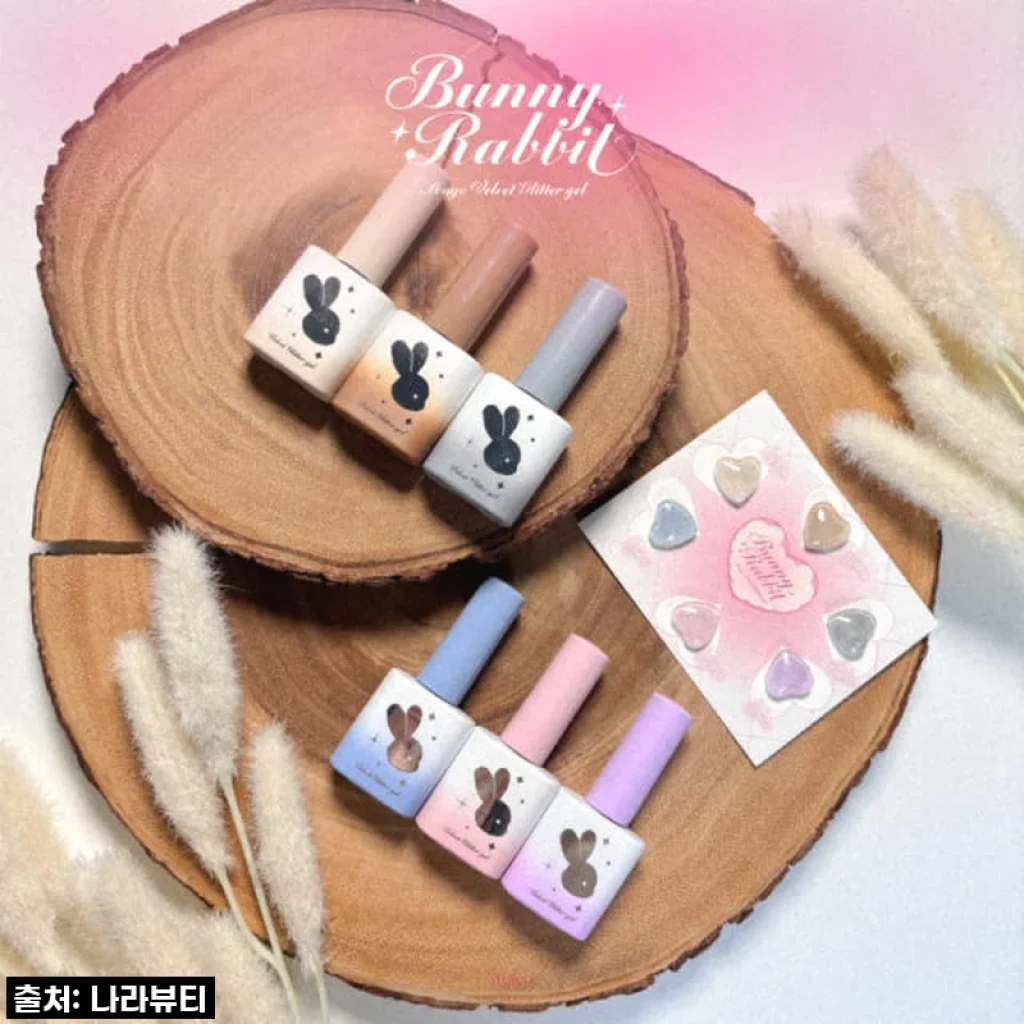 마요 버니래빗 6종세트 벨벳글리터젤