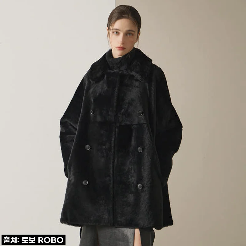 로보 스페인 라도마사 무스탕 코트, 이 가격에 이런 고급짐 실화? (찐 착용후기)