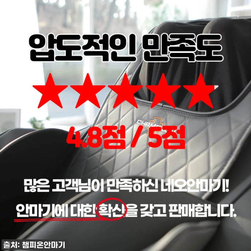 지친 일상에 활력을! 챔피온 안마기 관련 이미지 1