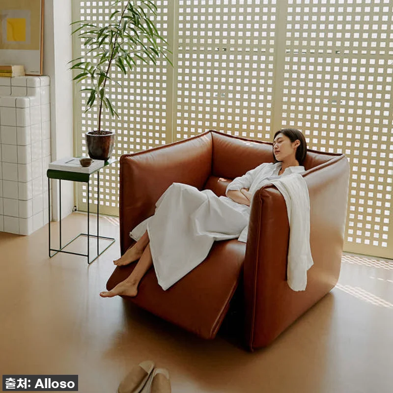 알로소 사티모션 1인 가죽소파, 지친 관련 이미지 1