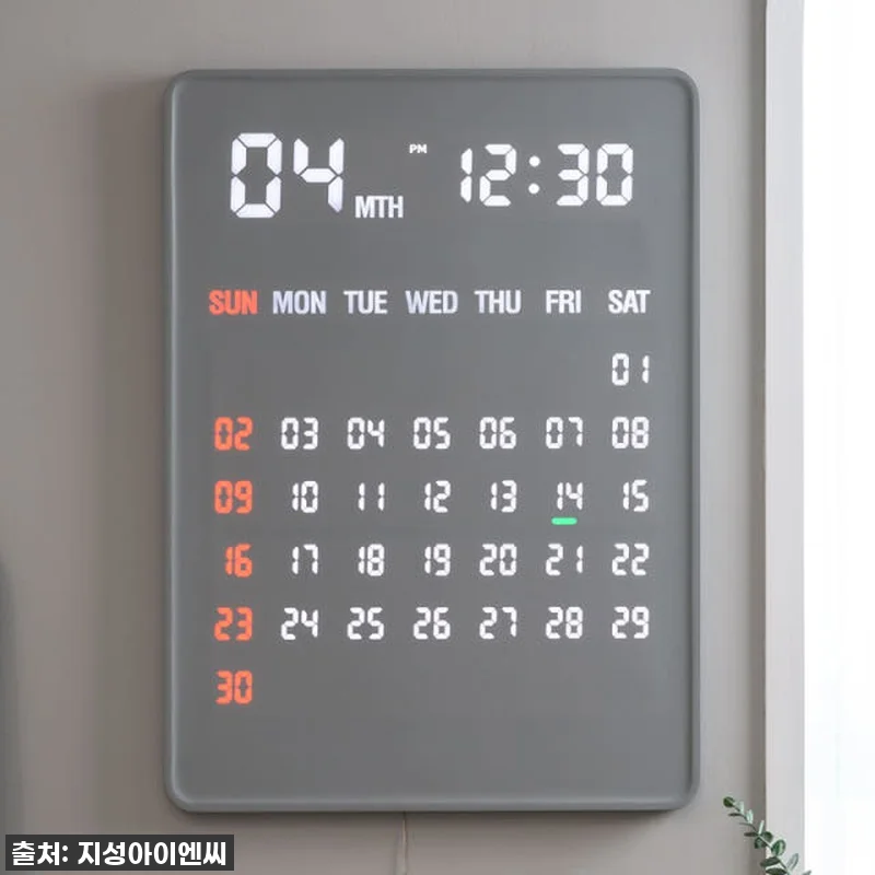플라이토 전자달력 LED 벽걸이시계, 관련 이미지 1