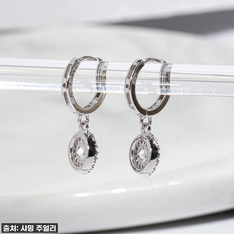 3부 다이아 원터치 귀걸이 천연 GI 관련 이미지 1