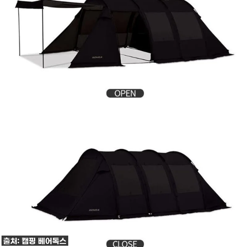 코베아 몬스터 텐트 블랙 풀세트 터널 관련 이미지 1