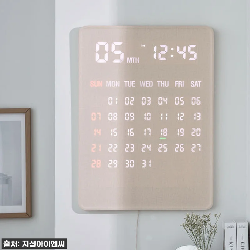 플라이토 전자달력 LED 벽걸이시계, 관련 이미지 2